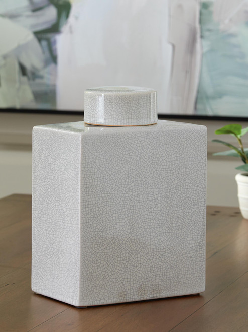 Ashley Haddworth Antique White Jar