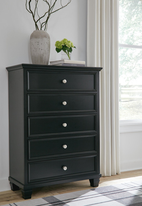 Ashley Lanolee Black Chest of Drawers