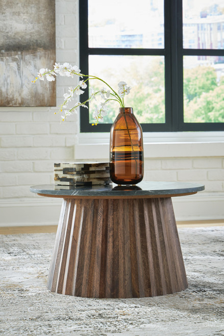 Ashley Ceilby Black Brown Accent Coffee Table