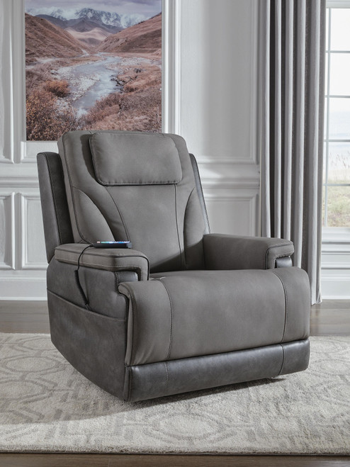 りえ　グレー Ashley 4Z-Serenity Zone Slate Power Lift Recliner on sale at