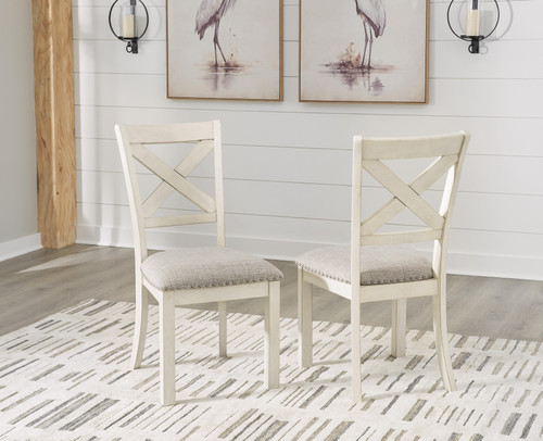 Ashley Robbinsdale Antique White Dining Chair (Set of 2)