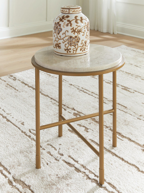 Ashley Alben Antique Gold End Table