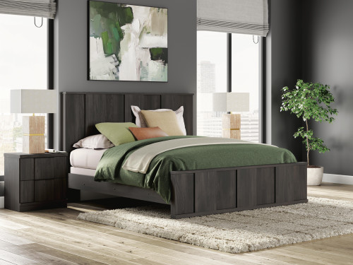 Ashley Jadiston Dark Brown King Panel Bed