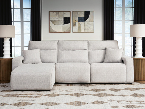 Ashley Modmax II Stone 3-Piece Reclining Sofa Chaise 65907/46/62/79
