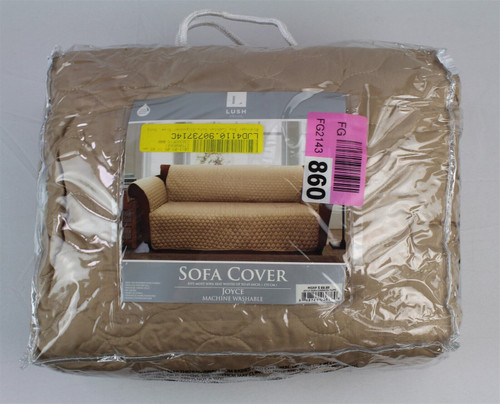 Lush Decor Joyce 100% Polyester Waterproof Sofa Furniture Protector – Taupe