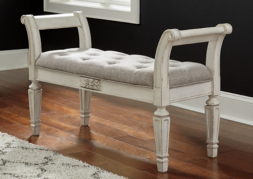 Ashley Realyn Antique White Accent Bench