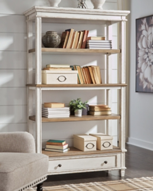 Ashley Realyn Brown White 75" Bookcase
