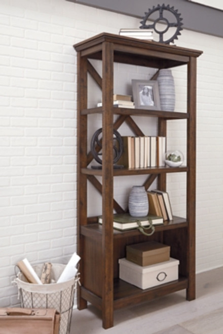 Ashley Baldridge Rustic Brown 75" Bookcase