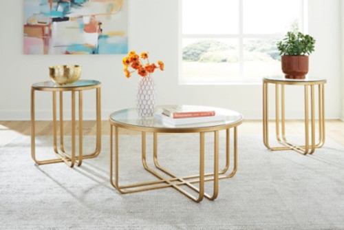 Ashley Milloton Gold Table (Set of 3)