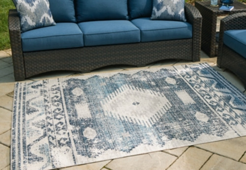 Ashley Daddridge Blue Gray Ivory 8' x 10' Rug