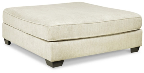 Ashley Rawcliffe Parchment Oversized Accent Ottoman