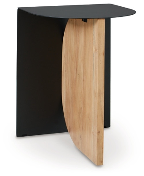 Ashley Ladgate Black Natural Accent Table