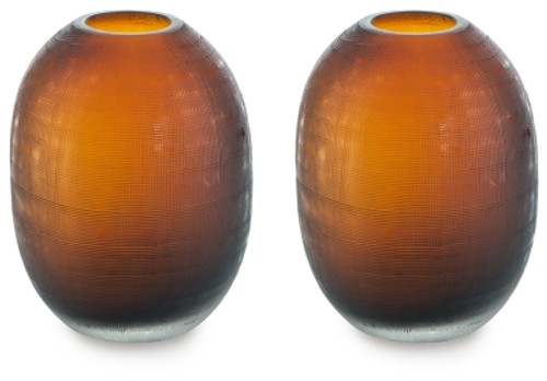 Ashley Embersen Amber Vase (Set of 2)