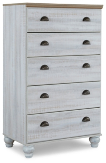 Ashley Haven Bay Two-tone Chest of Drawers