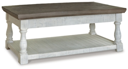 Ashley Havalance Gray White Lift-Top Coffee Table