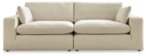 Benchcraft Elyza Linen 2-Piece Sectional Loveseat