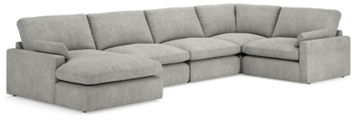 Ashley Sophie Gray 5-Piece Sectional with LAF Chair / RAF Chaise