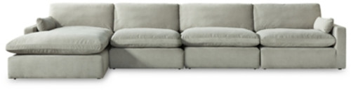 Ashley Sophie Gray 4-Piece Sectional with Chaise  Left Arm