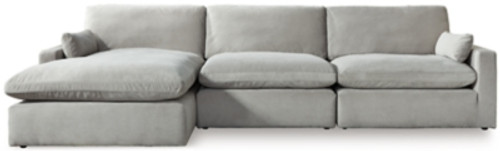 Ashley Sophie Gray 3-Piece Sectional with Chaise  Left Arm
