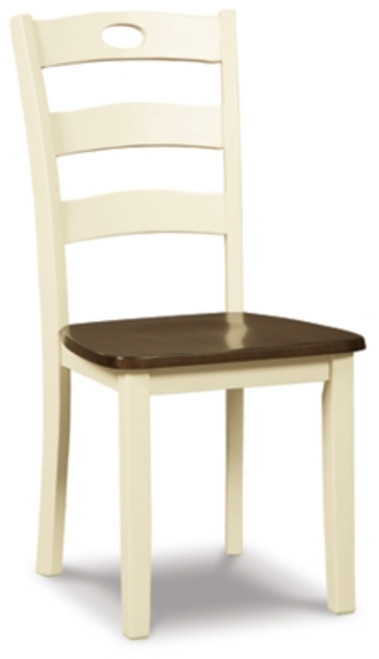 Ashley Woodanville Cream Brown Dining Chair (Set of 2)