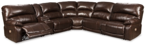 Ashley Hallstrung Chocolate 6-Piece Power Reclining Sectional