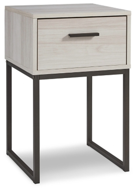 Ashley Socalle Light Natural 1 Drawer Nightstand