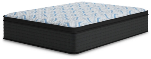 Ashley Elite Springs Plush Gray Blue Queen Mattress