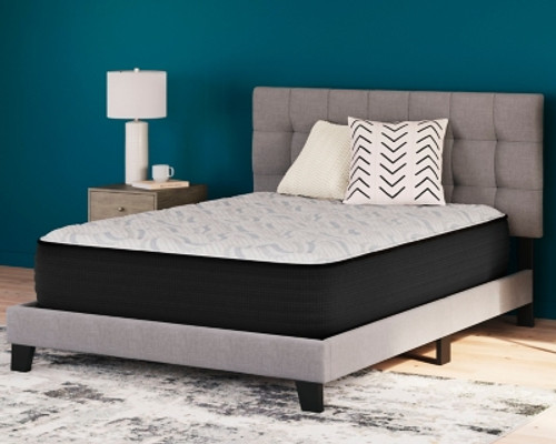 Ashley Elite Springs Firm Gray Blue Queen Mattress