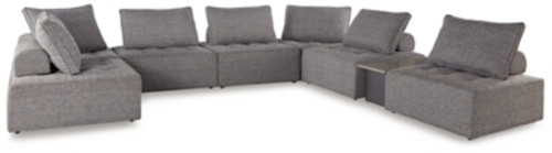 Ashley Bree Zee Brown 8-Piece Outdoor Sectional
