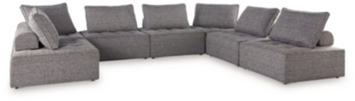 Ashley Bree Zee Brown 7-Piece Outdoor Sectional