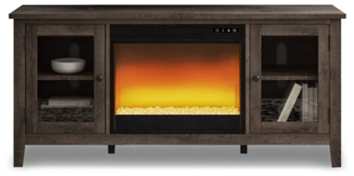 Ashley Arlenbry Gray 60" TV Stand with Electric Fireplace