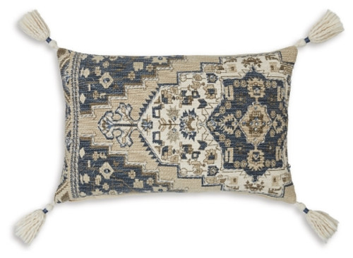 Ashley Winbury Blue Tan White Pillow