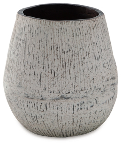 Ashley Claymount Distressed Brown 10" H Vase