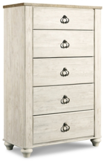 Ashley Willowton Whitewash Chest of Drawers