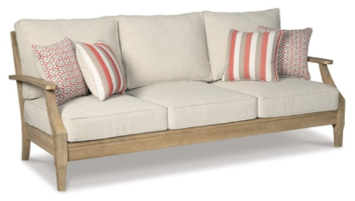 Ashley Clare View Beige Sofa with Cushion