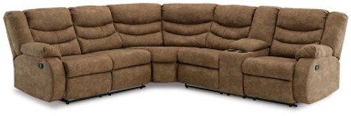 Ashley Partymate Brindle 2-Piece Reclining Sectional with LAF Loveseat / RAF Loveseat