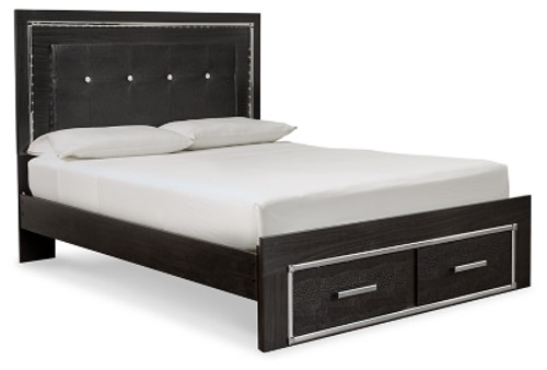 Ashley Kaydell Black Queen Panel Bed with Storage