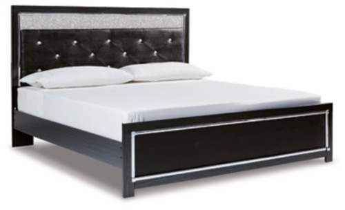 Ashley Kaydell Black King Upholstered Panel Platform Bed