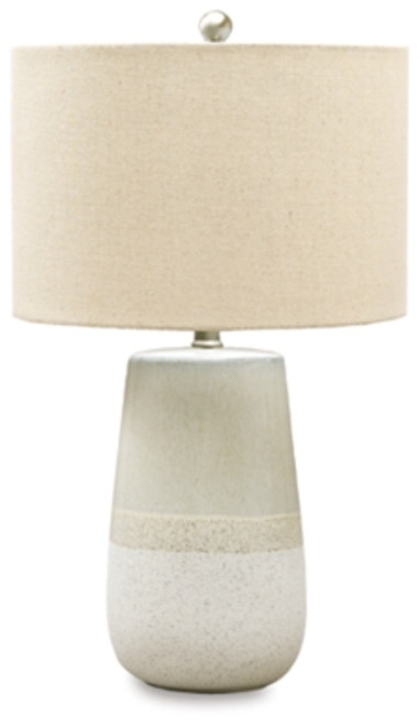 Ashley Shavon Beige White Table Lamp