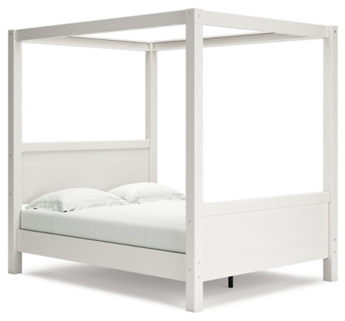 Ashley Aprilyn Honey Queen Canopy Bed