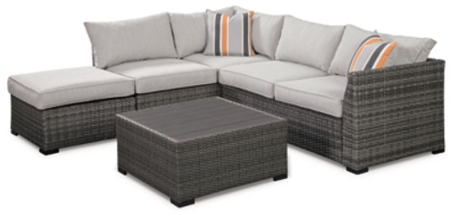 Ashley Cherry Point Gray 4-piece Outdoor Sectional Set (Set of 4)