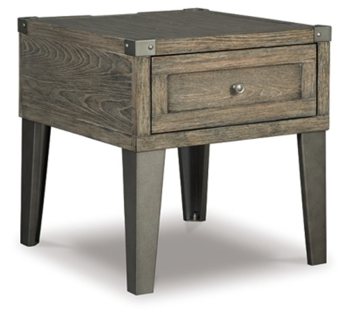 Ashley Chazney Rustic Brown End Table