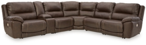 Ashley Dunleith Chocolate 6-Piece Power Reclining Sectional