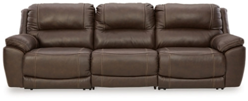 Ashley Dunleith Chocolate 3-Piece Power Reclining Sofa