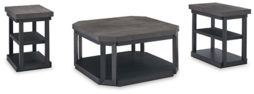 Ashley Bonilane Black Gray Table (Set of 3)