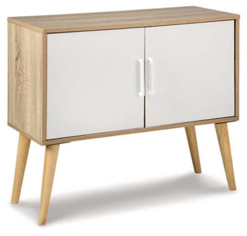 Ashley Orinfield Natural White Accent Cabinet