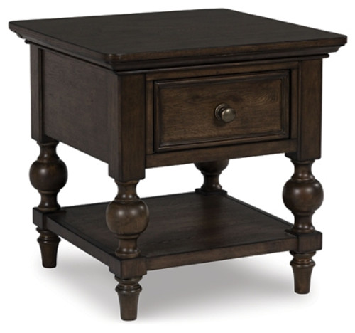 Ashley Veramond Dark Brown End Table