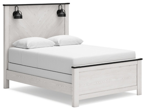 Ashley Schoenberg White Queen Panel Bed