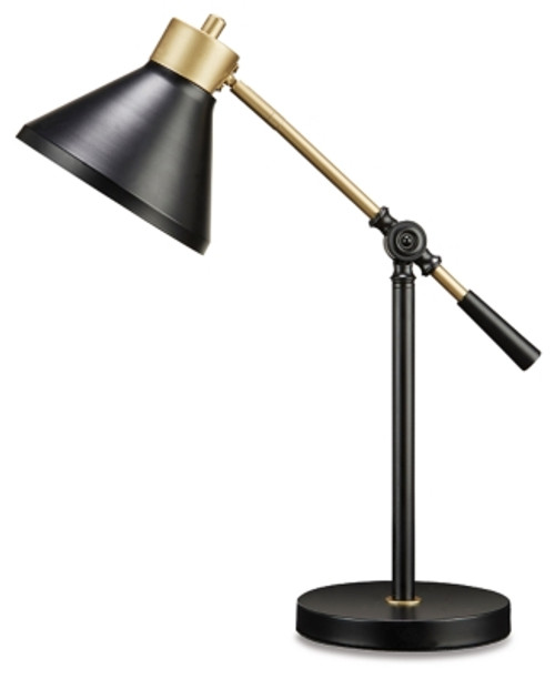 Ashley Garville Black Gold Finish Desk Lamp