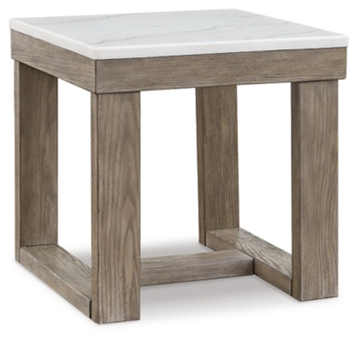 Ashley Loyaska Brown Ivory End Table